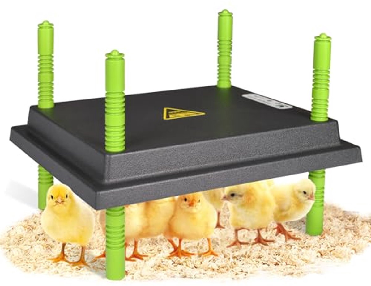 Warmteplaat voor kuikens - 25 x 30 cm, kuikenverwarmer en warmtelamp