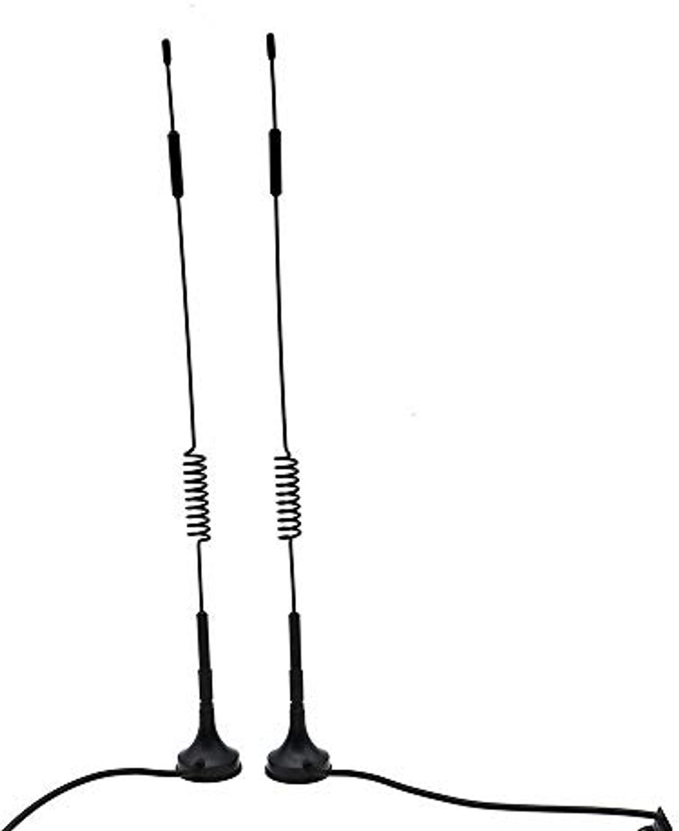 2 Stuks 433MHz Unity Gain Omni Antenne met Magnetische Voet en SMA Stekker Impedantie 50 Ohm - 12DBI