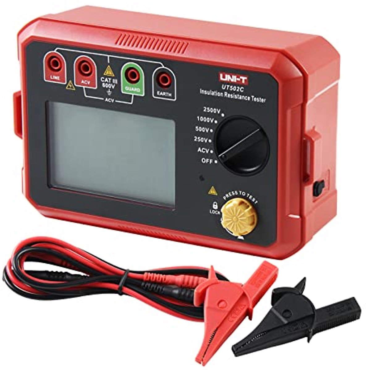 Isolatieweerstandstester 2500V Digitale Megohmmeter met Automatisch Bereik en Achtergrondverlichting
