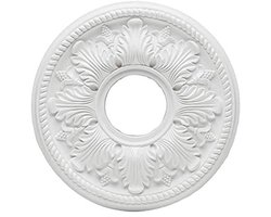 Elegante 36 cm Polyurethaan Plafondmedaillon voor Plafondventilators en Lamps