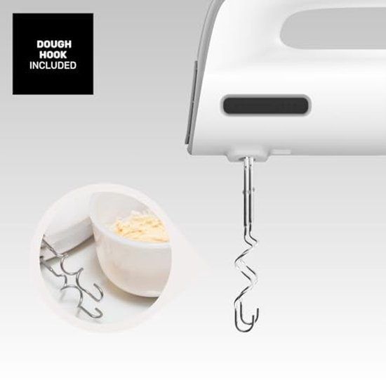 Gebakmixer 300 W met 5 snelheden en turbofunctie - Ideaal voor kneden en mixen — afbeelding 2