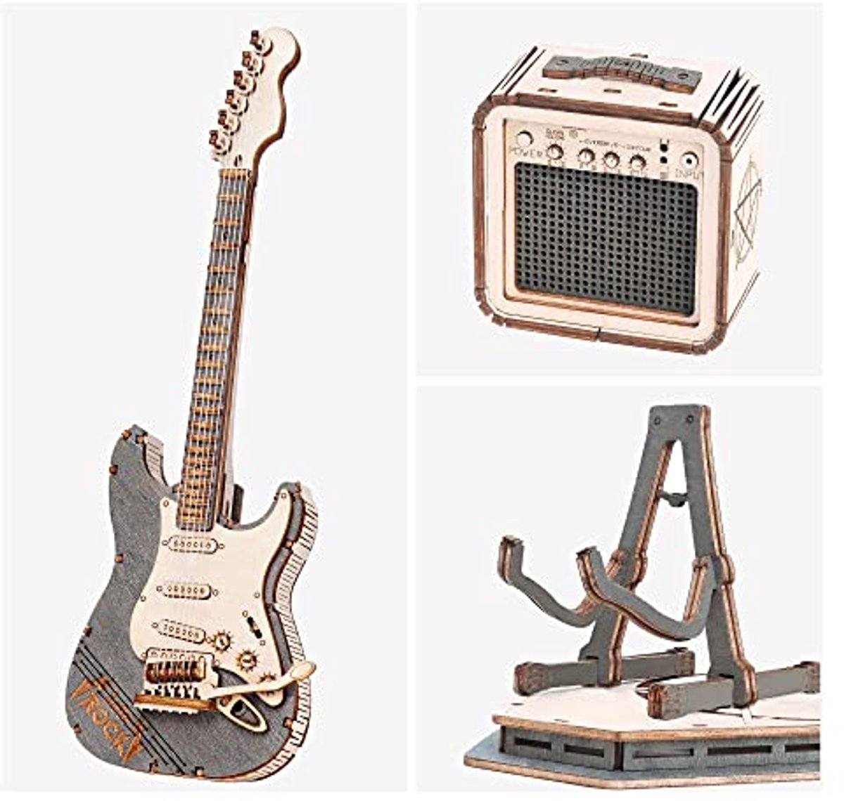 3D Puzzel Houten Gitaar Model Kits voor Creatieve Lievehebbers
