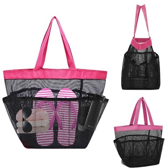 Multi- Functie Speelgoed Tas Kinderen Mesh Bag Handige Shell Collectie Tas Strand Accessoire
