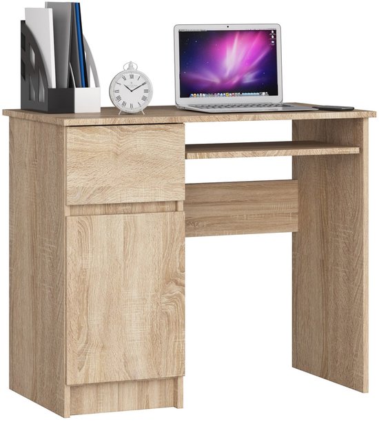 Top 5 Bureaus 2026 - Beste Keuzes 13 Bureau Links PIKSEL / Computerbureau / Computer Tafel / Bureautafel Rechts / Sonoma Eik / 90 x 77 x 50 cm review - Beste bureau 2026