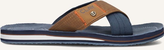CLAY Slippers Clay002 - Homme - Cognac - Taille 48