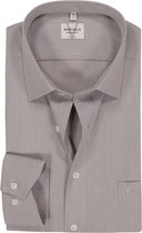 Chemise coupe moderne MARVELIS - grise - Sans repassage - Col : 45
