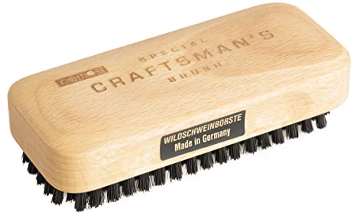 Houten Handborstel met Wilde Zwijnenharen voor Schoonmaken