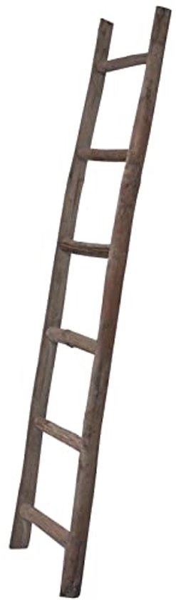 Decoratieve handdoekenladder van hout - multifunctionele houten ladder voor badkamer, woonkamer en slaapkamer