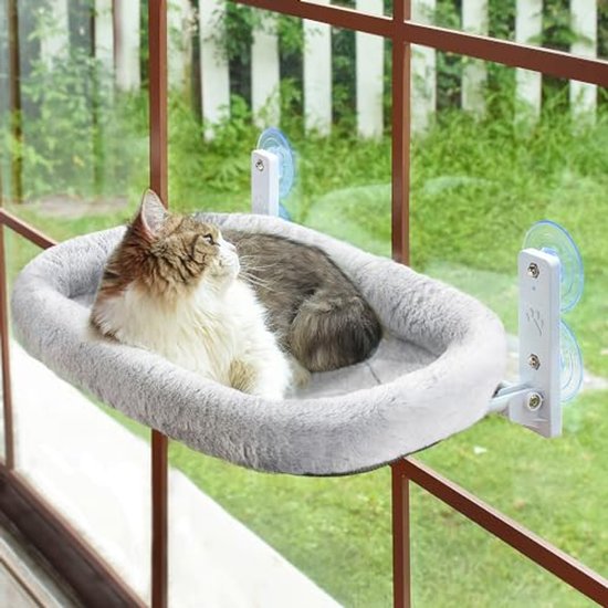 2x Kattenhangmat voor het Raam - Opvouwbaar Kattenbed met Sterke 2x Kattenhangmat voor het Raam - Opvouwbaar Kattenbed met Sterke