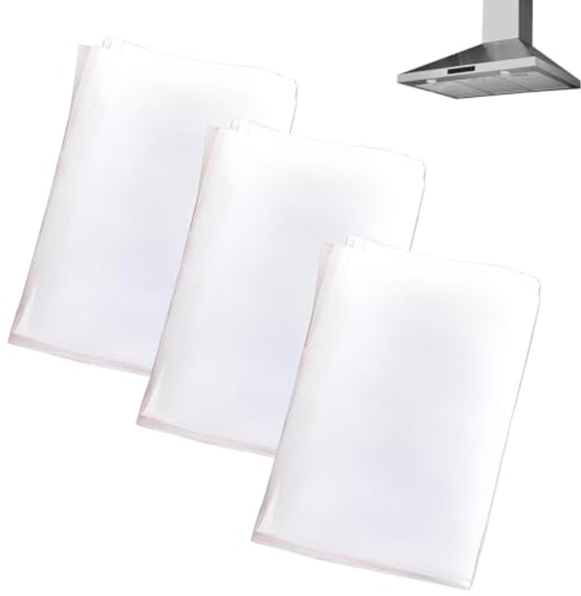 Universeel afzuigkapfilter - 3 stuks, op maat snijdbaar vetfilter voor optimale luchtkwaliteit in de keuken