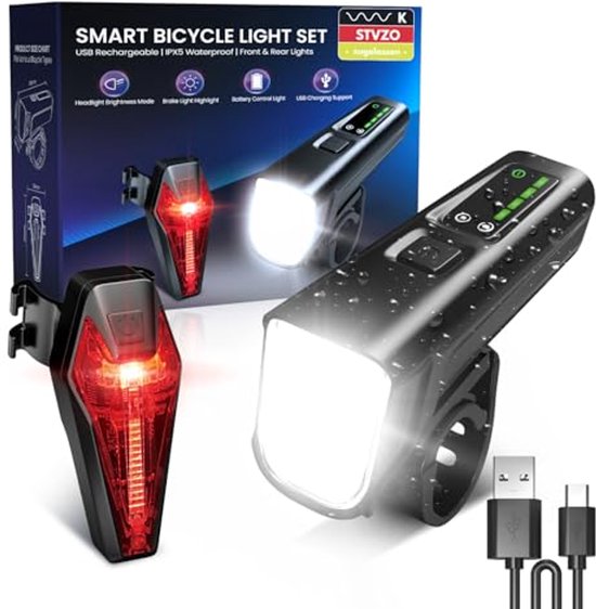 Arkham 100 lux, 200 m visible range, USB-C rechargeable LED bicycle