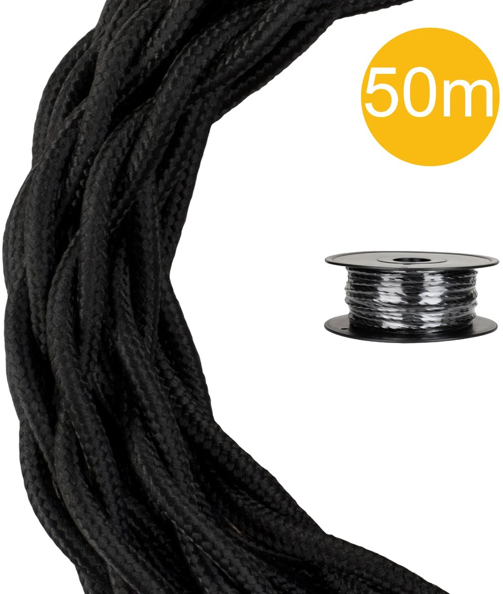 Bailey Electric & Electronics 140319 electriciteitssnoer Zwart 50 m Nee
