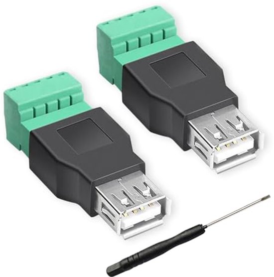 RJ12 Male naar Terminal Adapter, Ethernet 6P6C naar 6 Pin Schroefterminals Connector voor Audio & Video