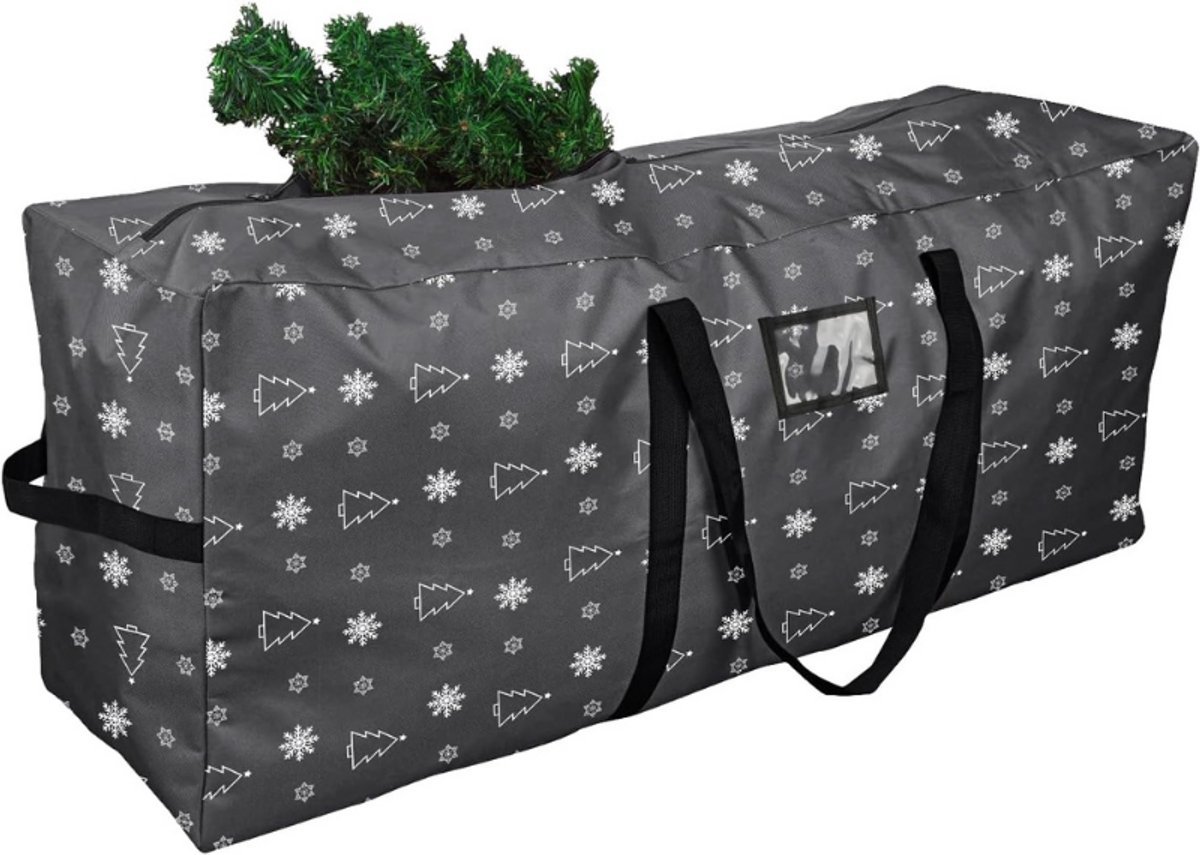 Thuys – Kerstboom Opbergzak – Kerstboom Doos – Waterdicht – 600D Kerstboom Opbergtas – Zwart