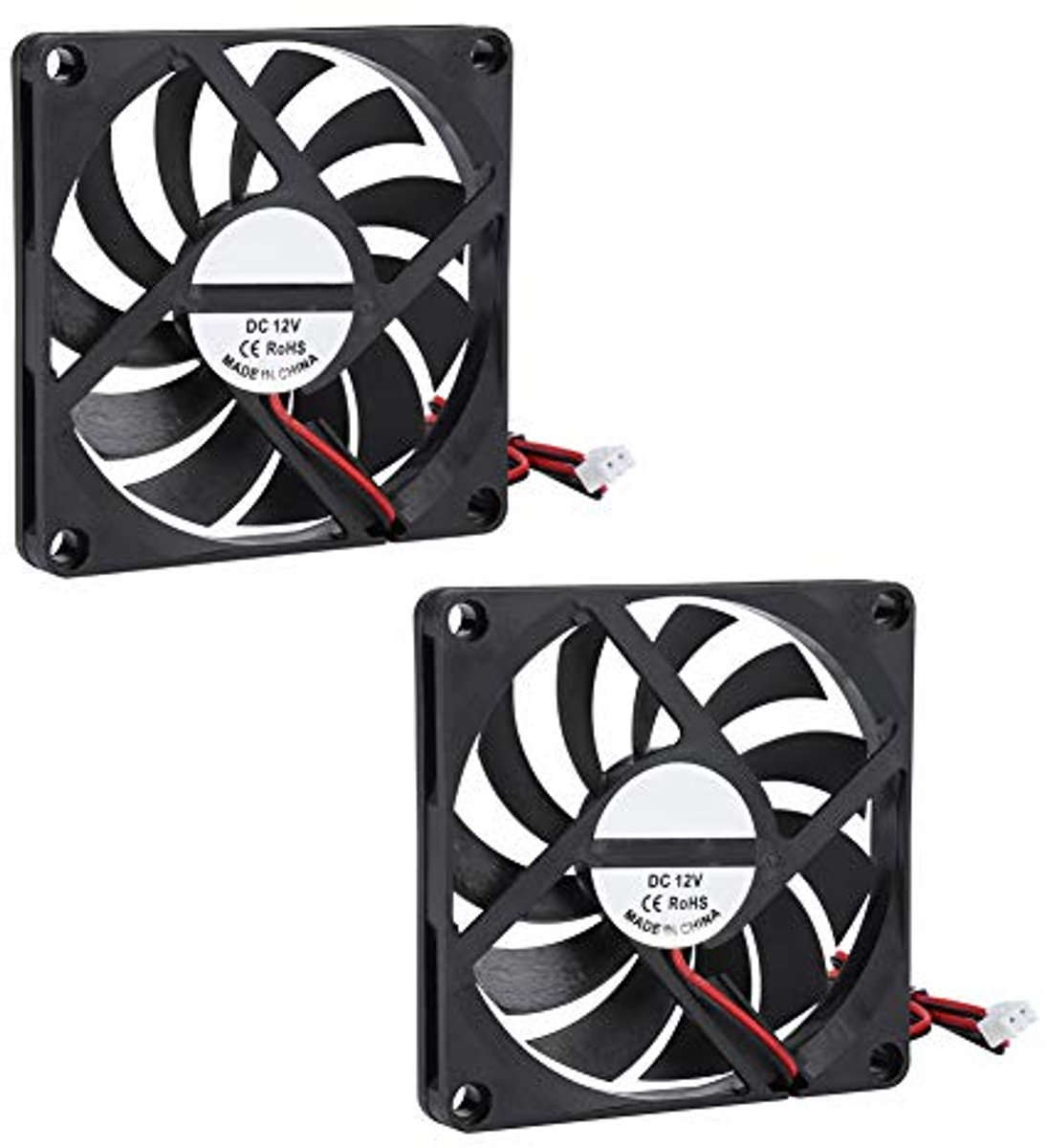 Image of 80mm Koelventilator 2 Stuks - Hoog Luchtvolume en Lage Geluidsniveaus