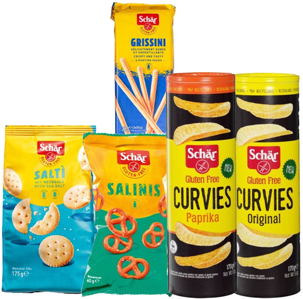 Schär | Mix Hartige Snacks | Glutenvrij | 1 x 725 gram