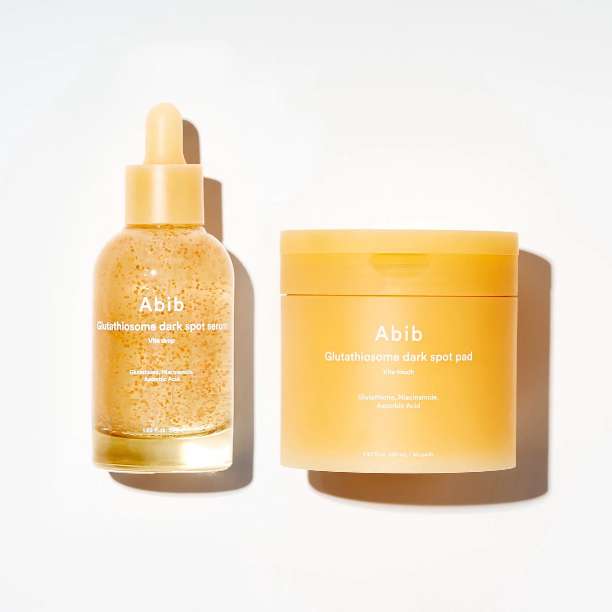 Abib – Glutathiosome Spotless Glow Duo (Serum 50ml + Pads 220ml / 60 stuks)