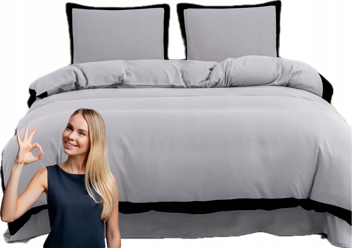 Dekoratieve Microvezel Beddengoed Set 160x200cm met Kussenslopen