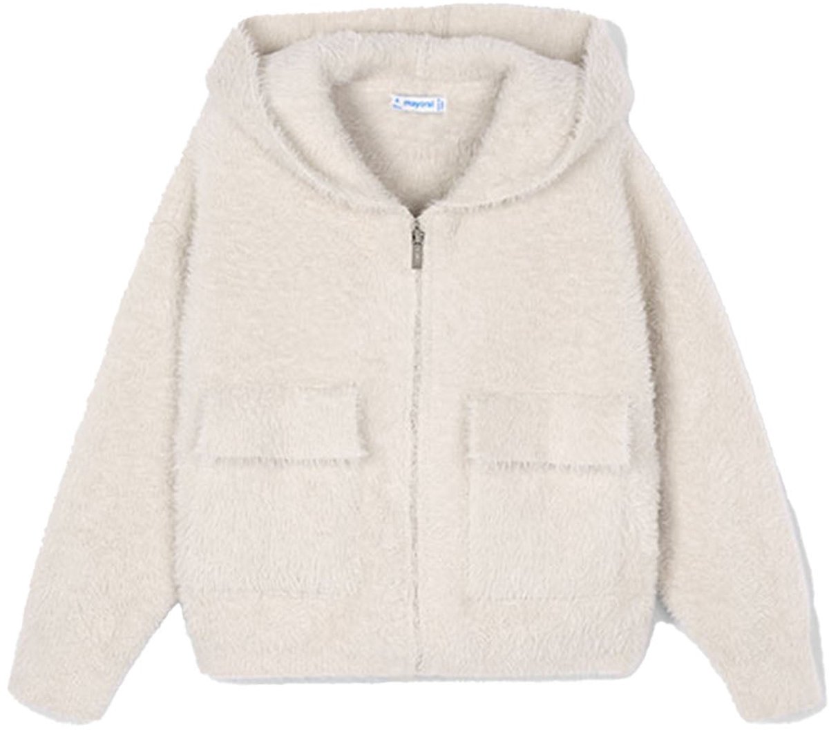 Mayoral - Furry knit sweater - Almond - Maat 104