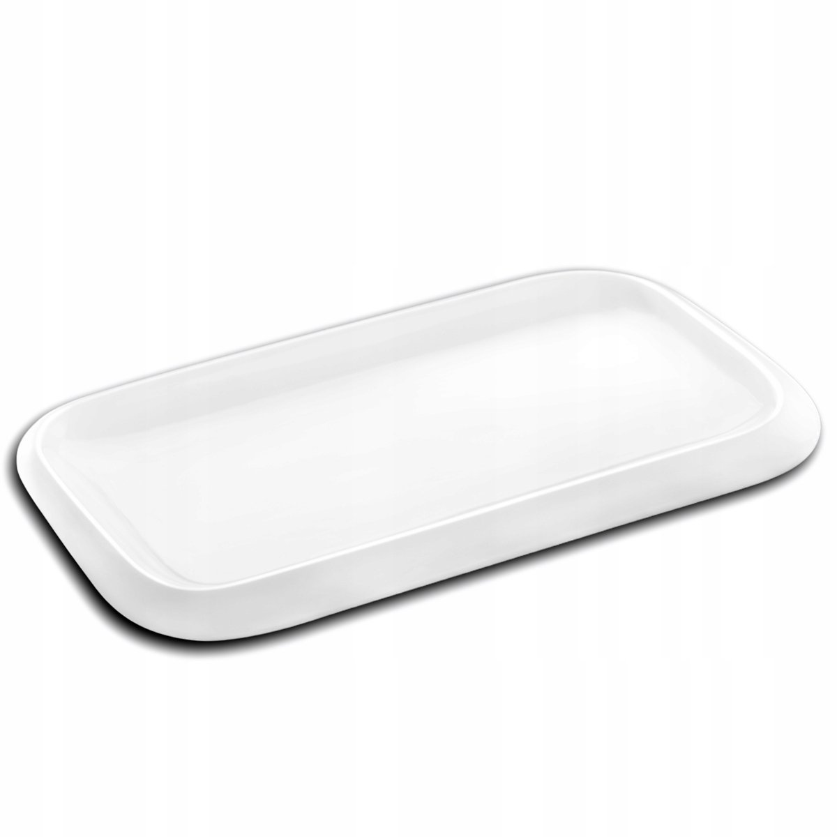 Wilmax Porseleinen Serveerschal Rechthoekig 36x22 cm Wit