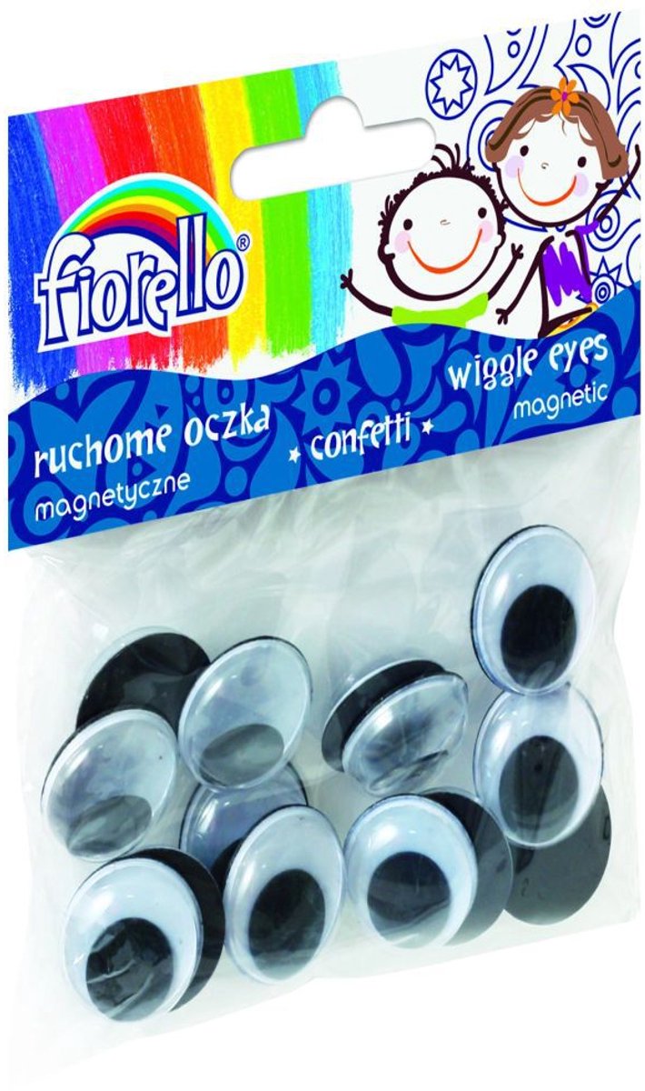 Fiorello Confetti Oogjes Knutselset - 10 Stuks