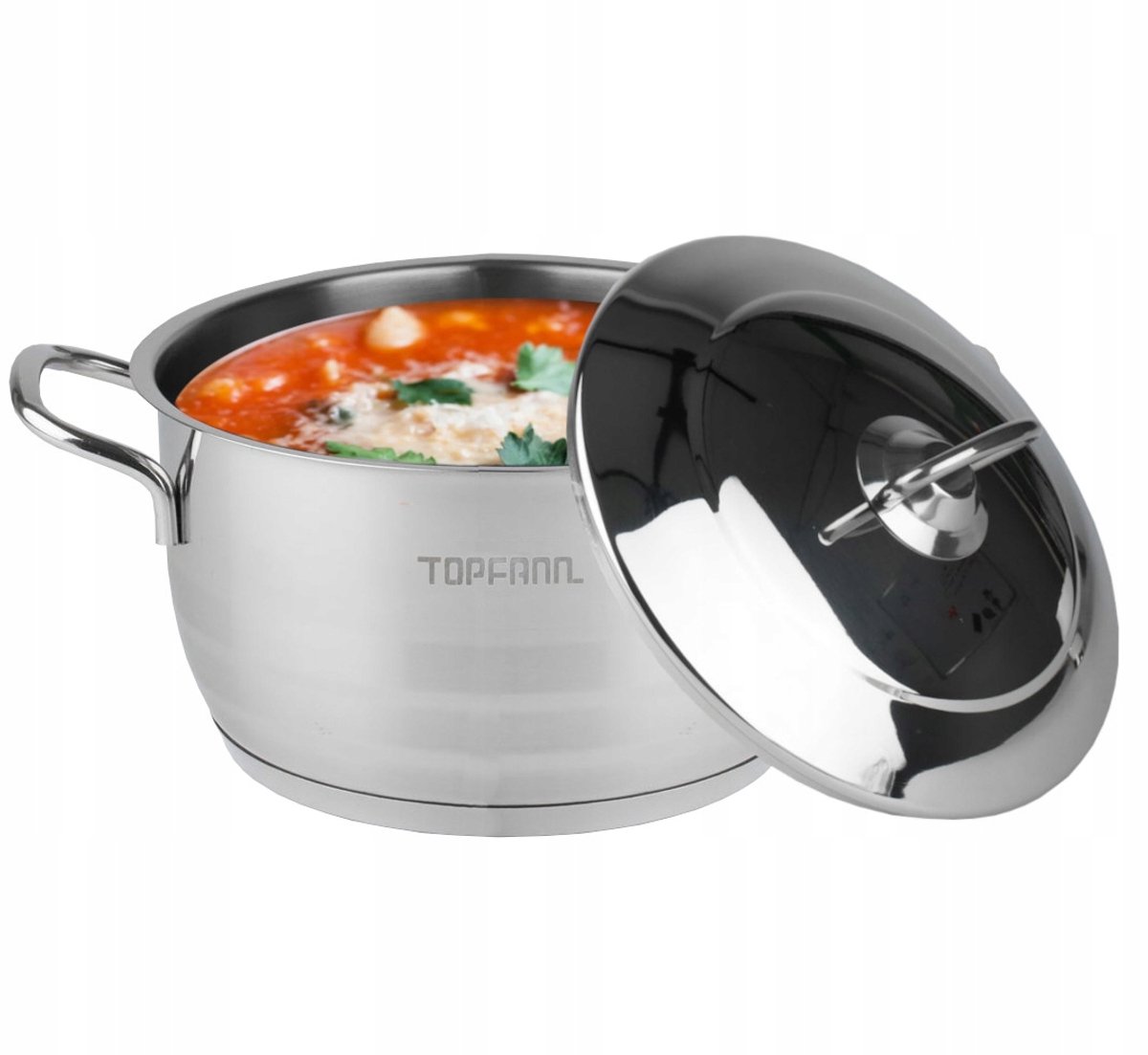 RVS Pan 8,5L met Deksel - Inductie Geschikt