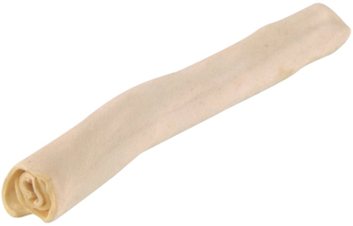 Petsnack - Hondensnack - kauwrol Wit - Gedroogde Buffelhuid - 25.5 cm - 5 stuks
