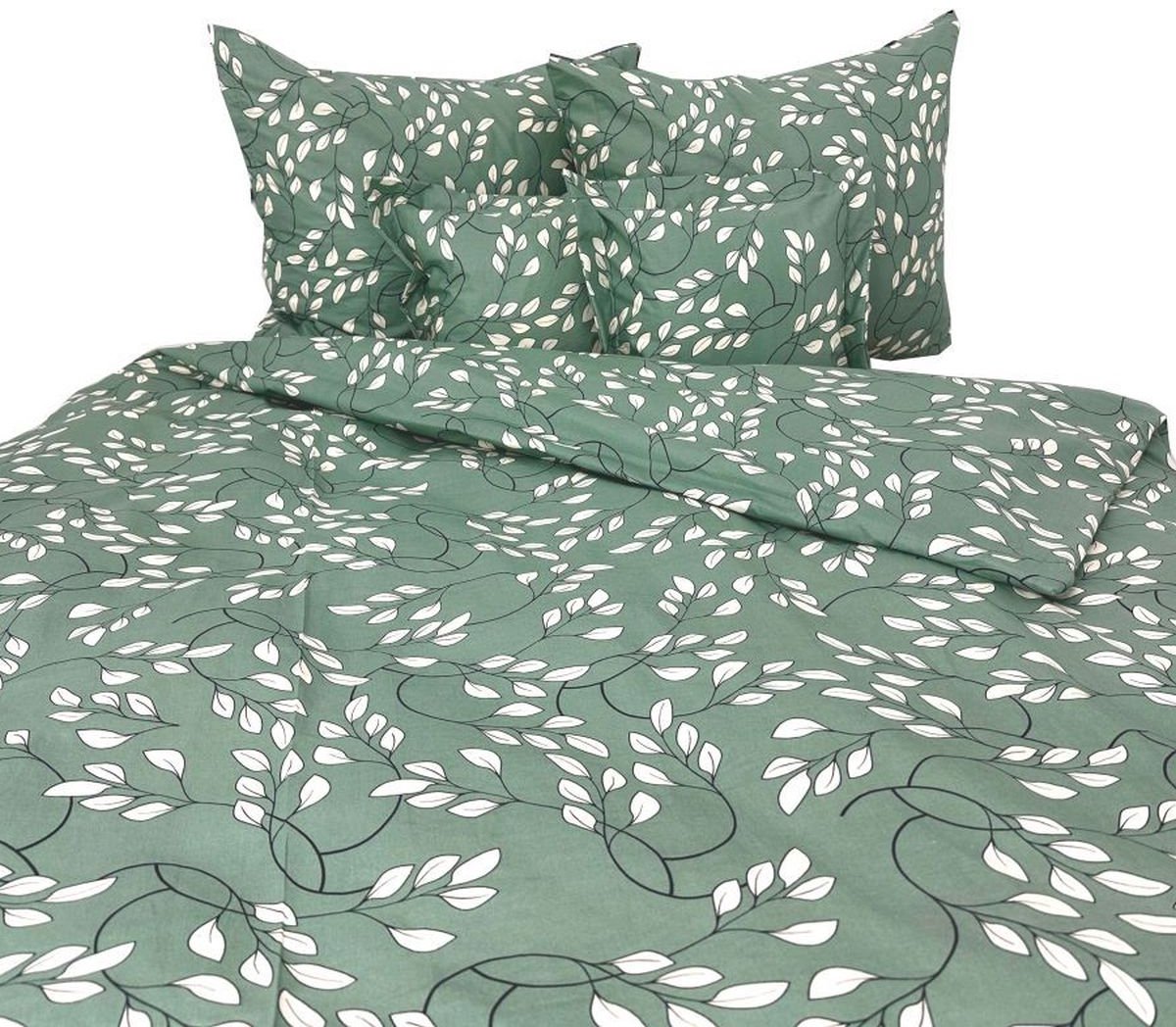 100% Katoenen Beddengoedset 220x200 cm met 2 Kussenslopen
