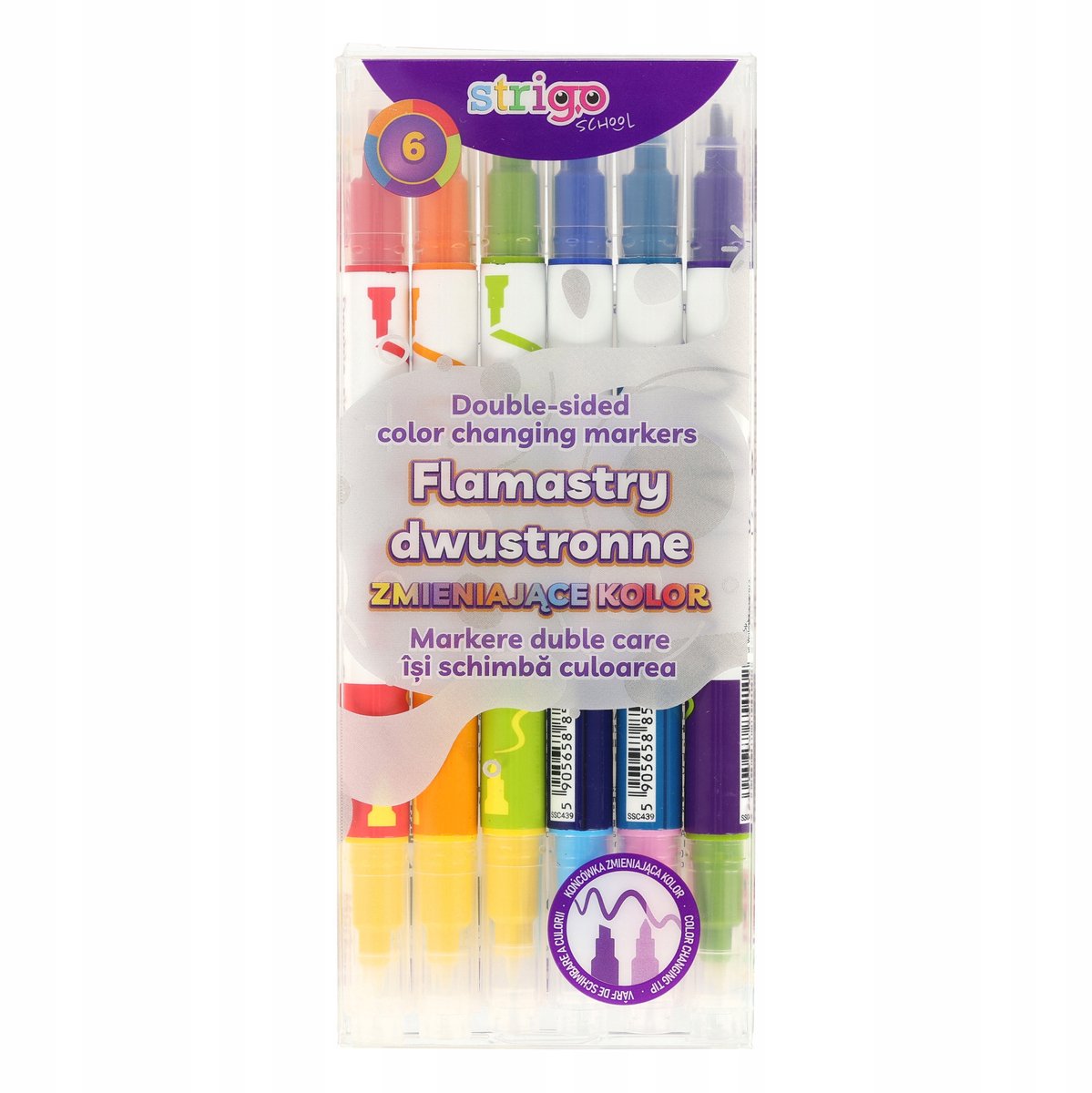 Strigo Dubbelzijdige Kleurwisselende Markers Set 2-in-1