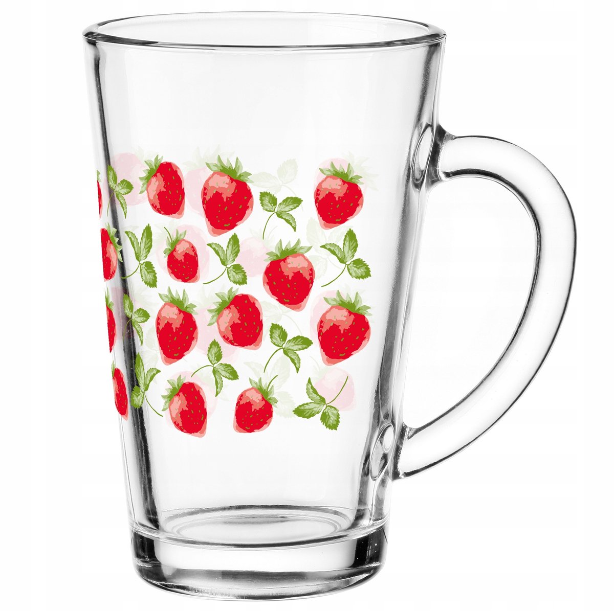 Glazen Iwo Mok 300ml Aquarel Aardbeien - Thee & Sap