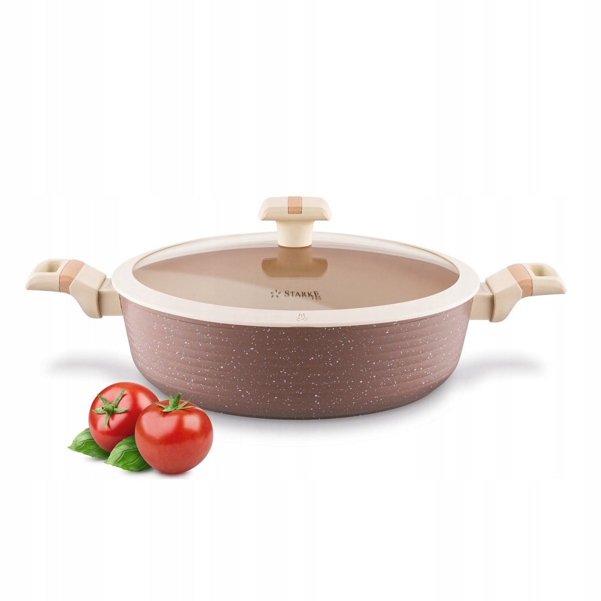 Starke Pro Coretto Inductie Koekenpan met Deksel - 28 cm