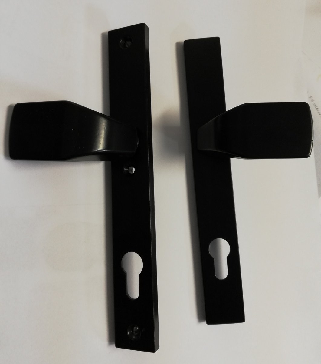 Gamar Daria Deurkruk 90mm Zwart - Lange Schild