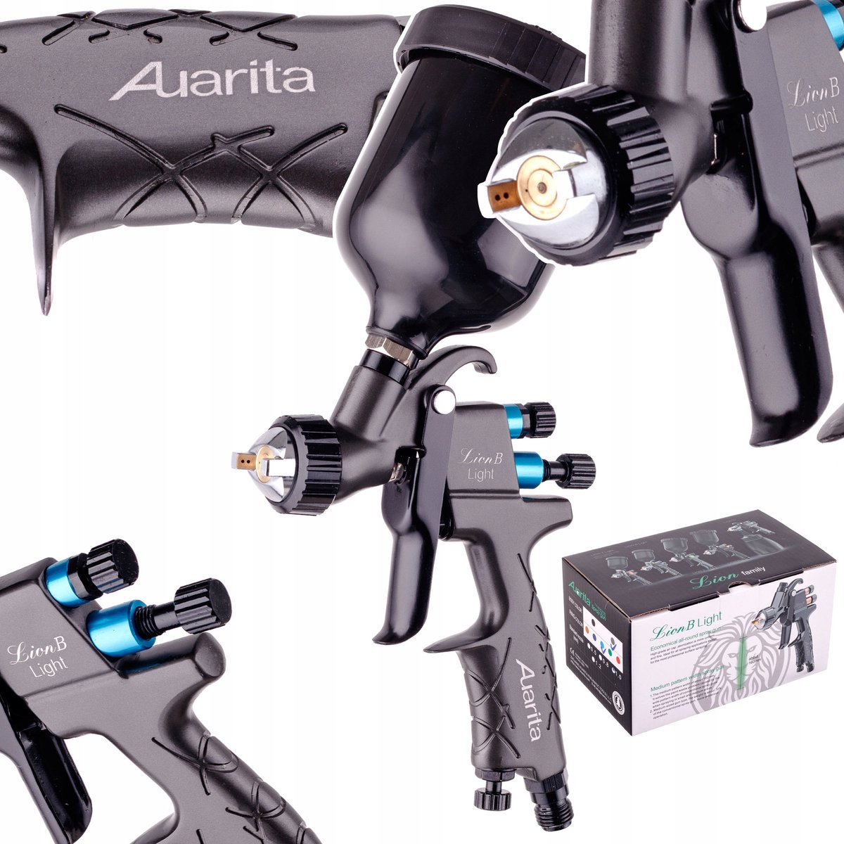 Auarita LION B Light HVLP Spuitpistool 1,2 mm 250 ml voor Spotreparaties