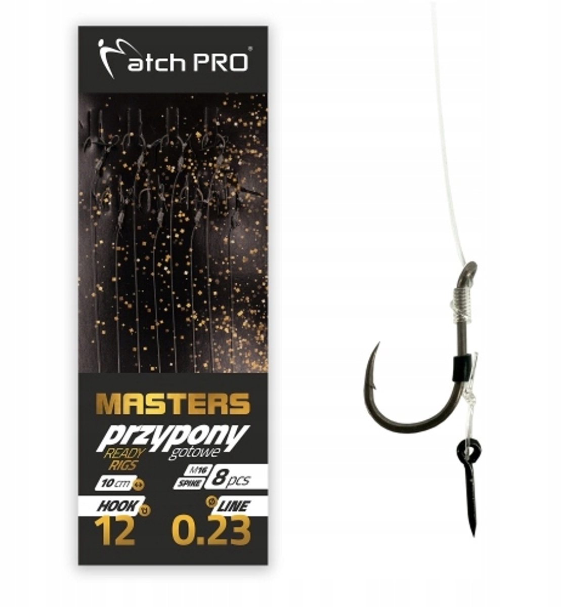 Match Pro Method Feeder Hook Spike M16 - 8 stuks, 0,20 mm, maat 16