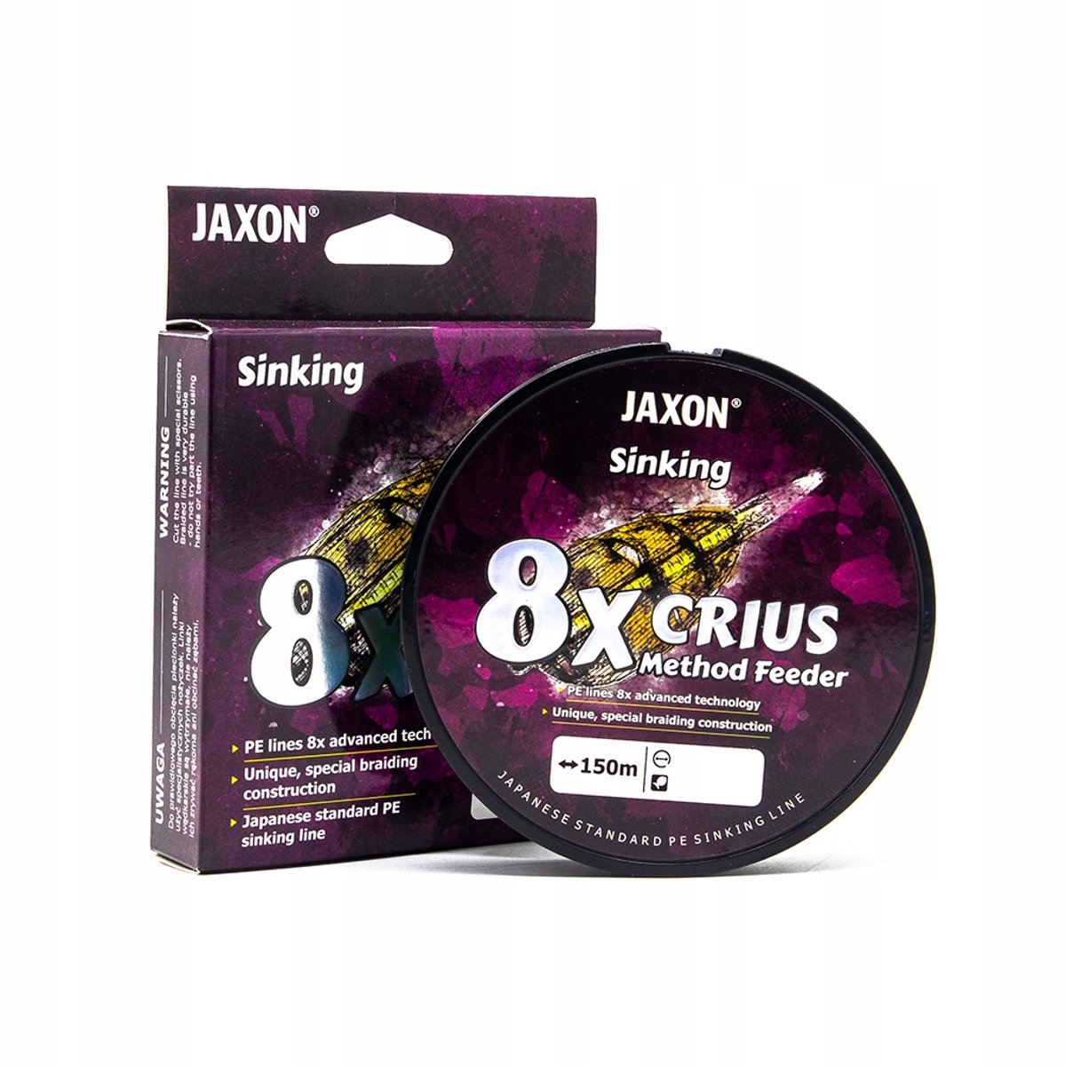 Jaxon Crius 8x Method Feeder Zinkende Vlecht 0,12mm 150M - Vispleit