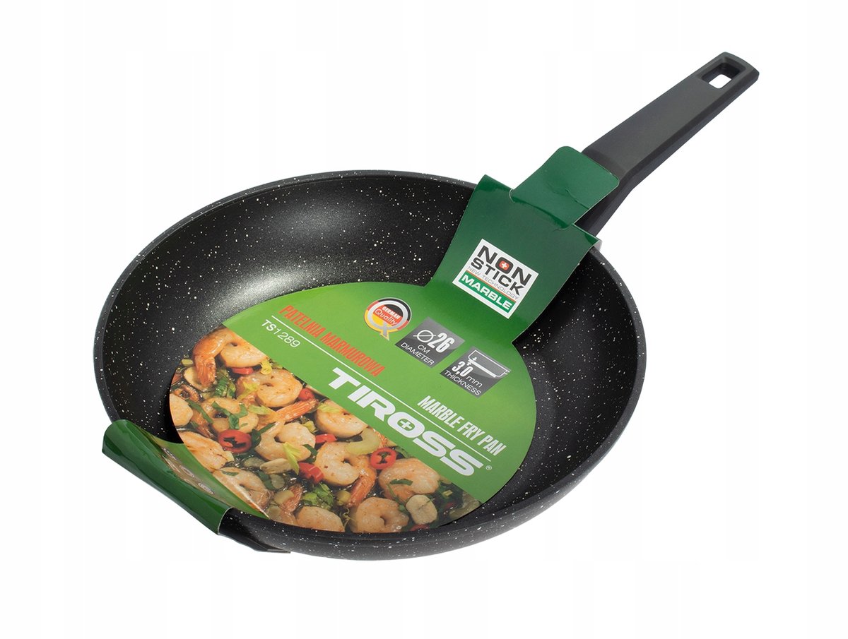 Tiross Marmen Koekenpan TS1289 26cm - Anti-aanbaklaag