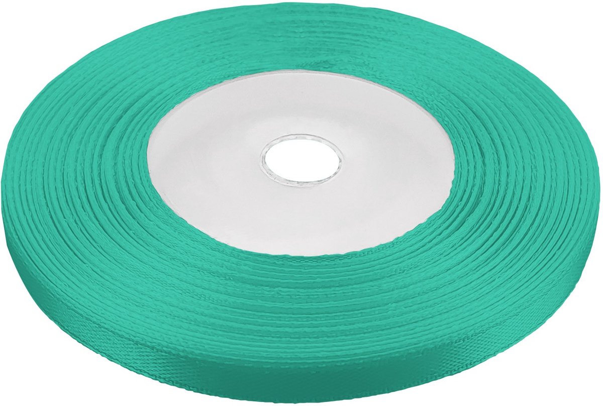 Zijde lint 6mm zeegroen 32m - Decoratie en Knutselen