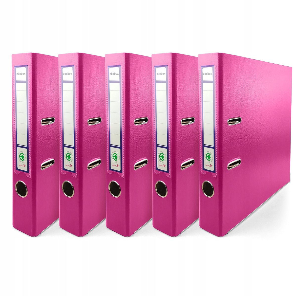 Ekobox A4 Ringbandkaart 50mm Roze - 5 st