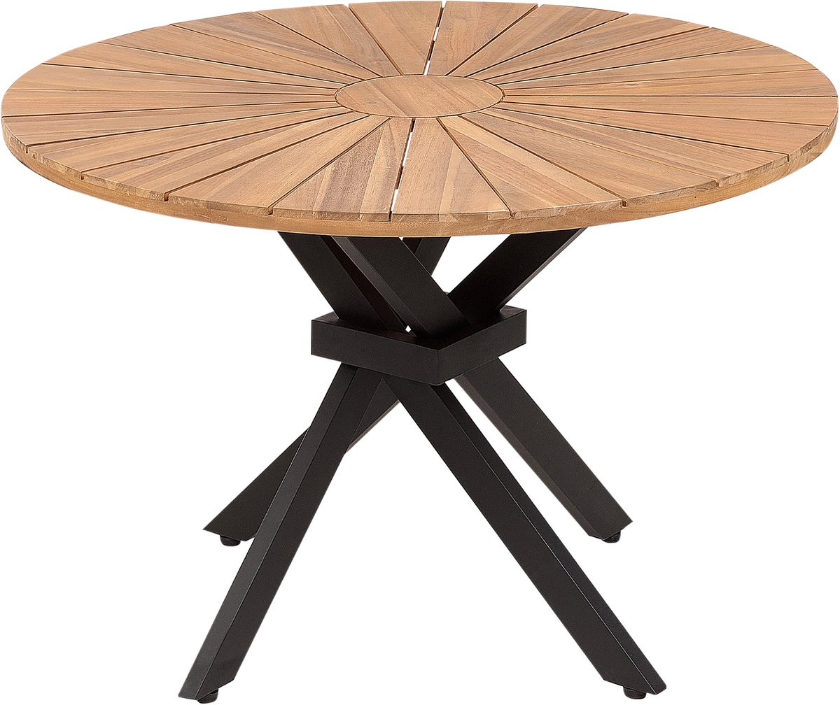 CISSONE - Tuintafel - Lichthout - 110 cm - Acaciahout