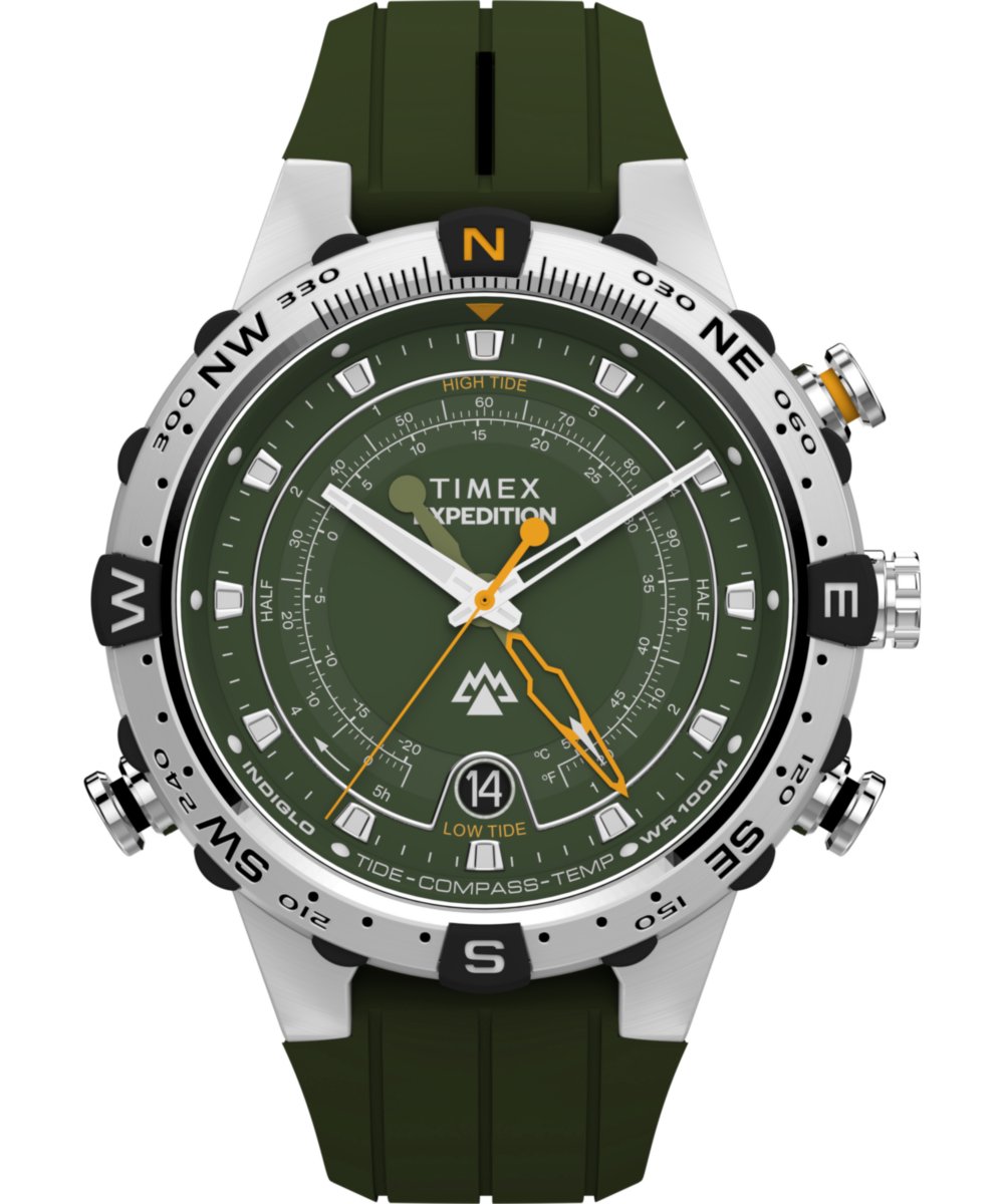 Timex Expedition North Tide-Temp-Compass TW2Y14400 Horloge - Siliconen - Groen - Ø 45 mm
