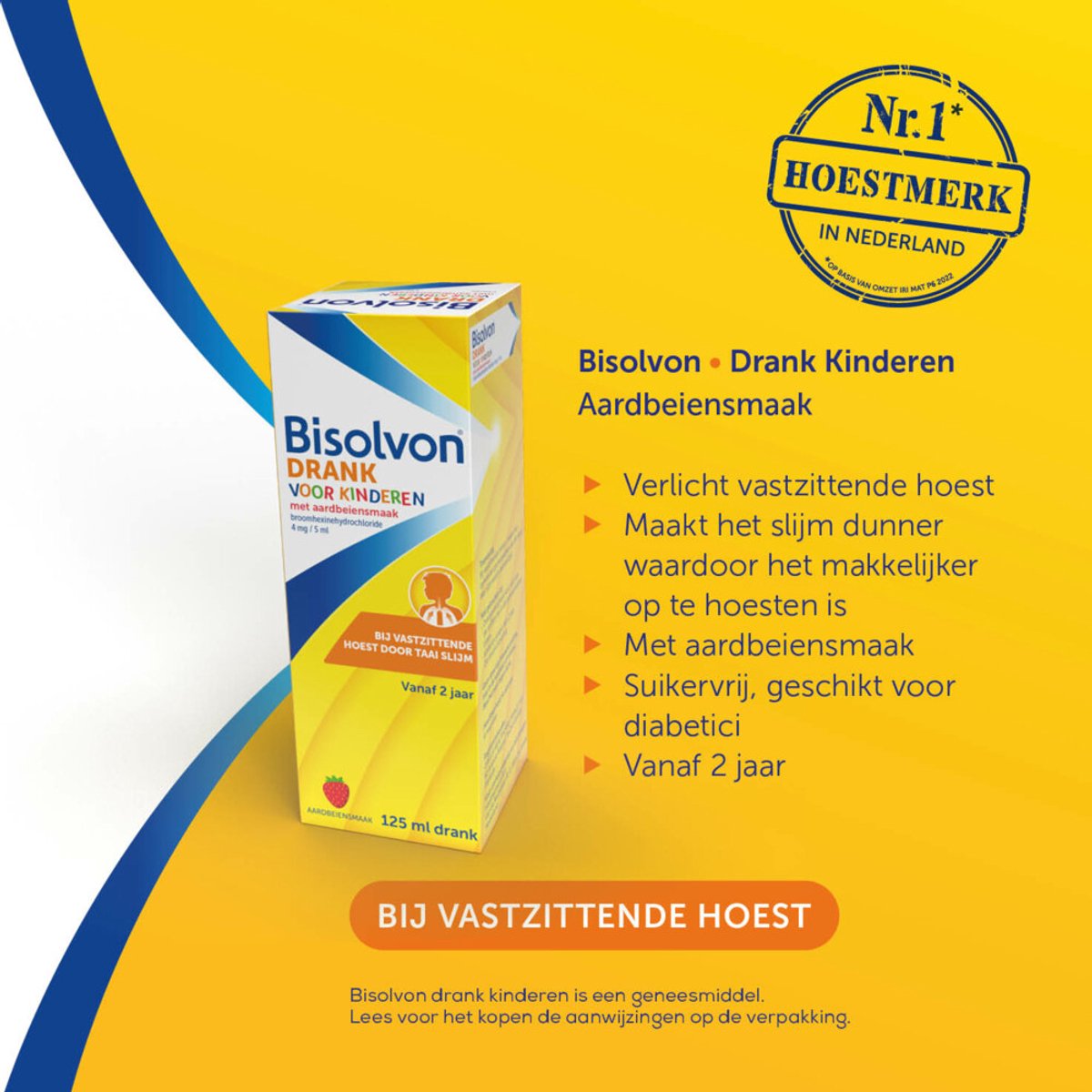 Bisolvon Drank Voor Kinderen Aardbeiensmaak - 2 x 200 ml