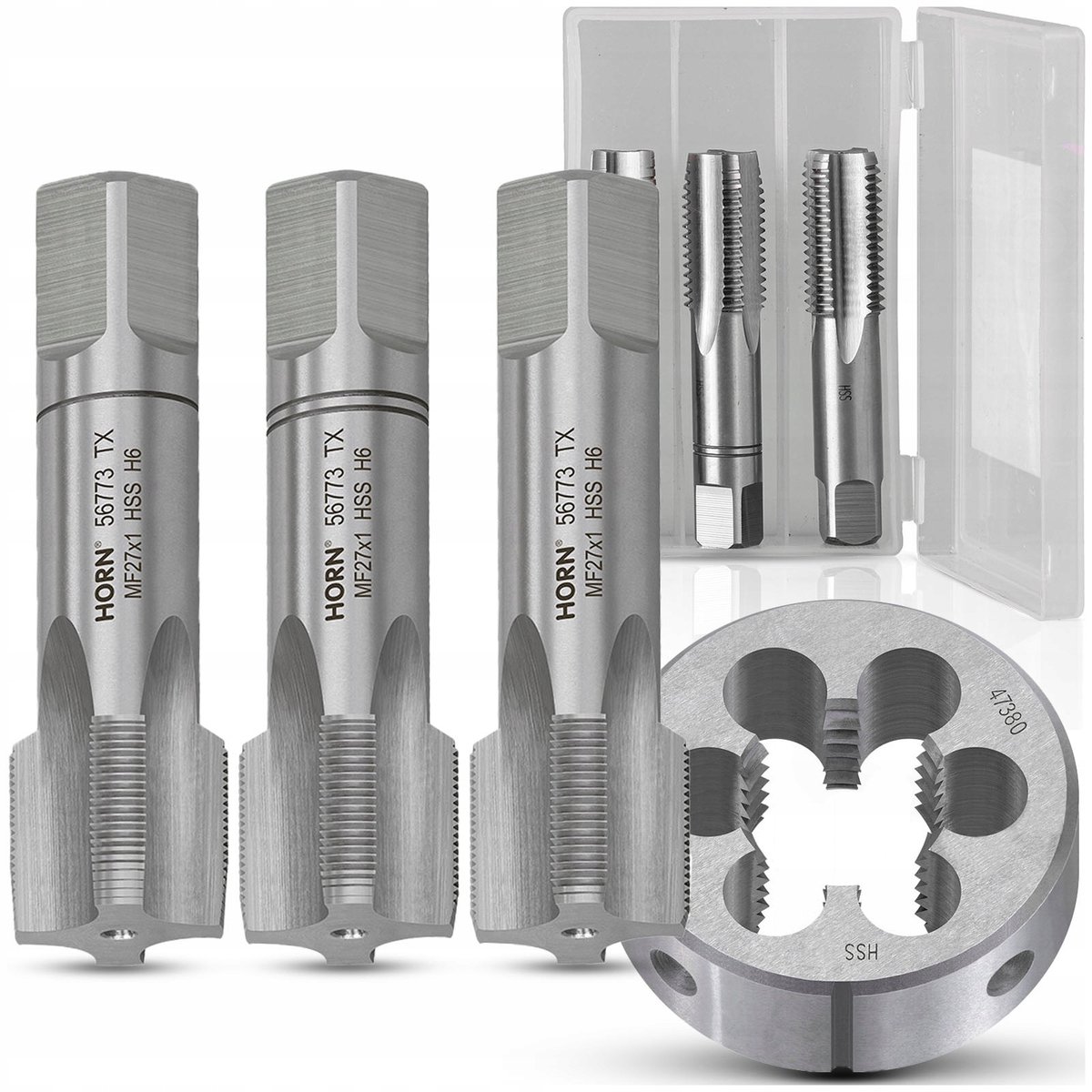 M27x1 Schroefdraad Snijset: Tap & Ronde Pons