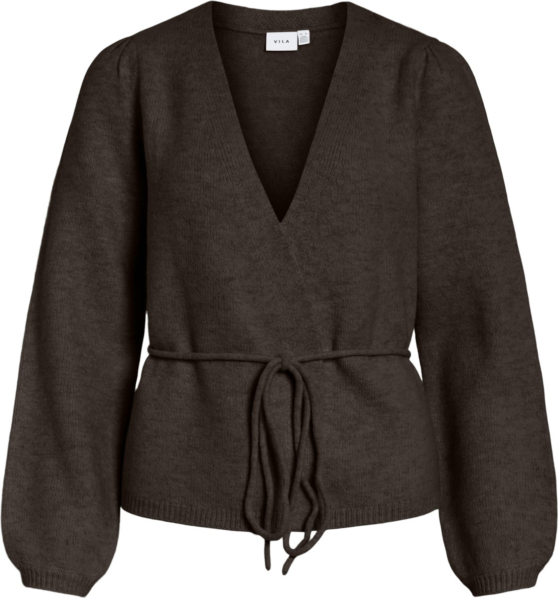 VILA - VIKEHLA L/S BELT KNIT CARDIGAN/PB - Dames - Cardigans