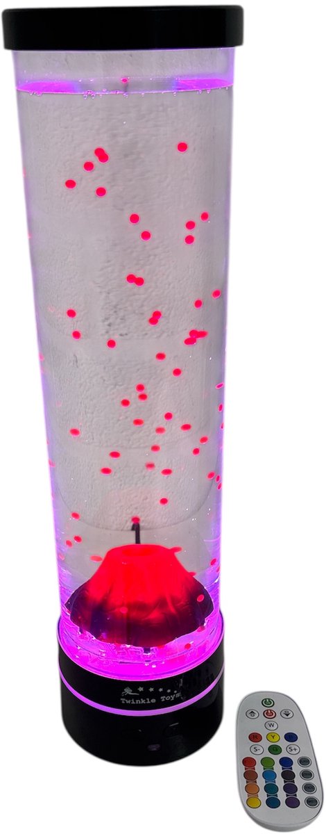 Vulkaan lamp XL (40 cm hoog) Met verschillende selecteerbare kleuren en afstandsbediening
