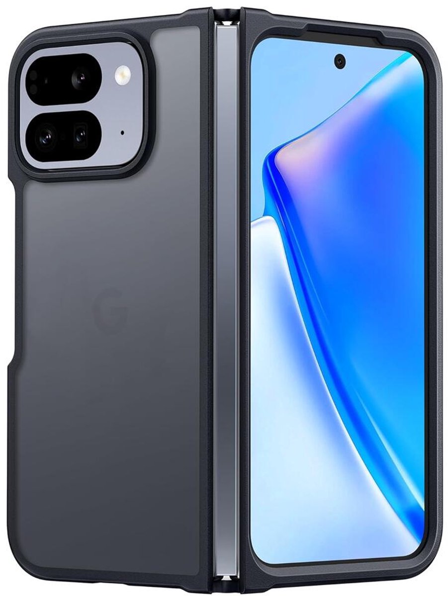 Hoesje Geschikt voor Google Pixel 10 Pro Fold - Matte Back Cover - Zwart
