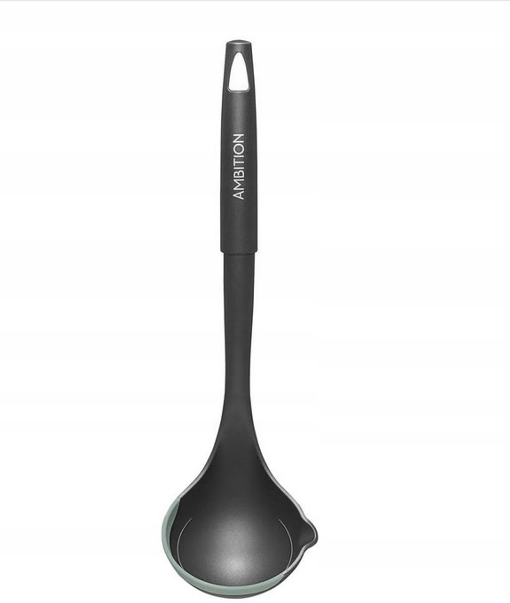 Ambition Varensoeplepel met tuit, 34 cm, saliegroen