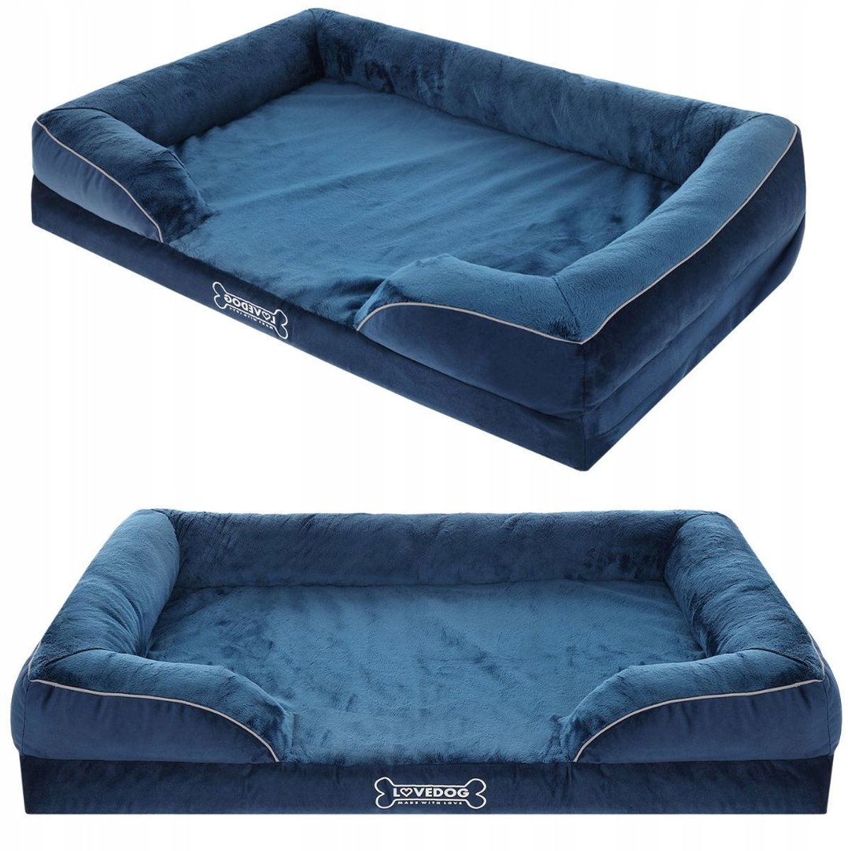 Orthopedisch Hondenbed XXL 120x90cm - Waterdicht, EGG Schuim