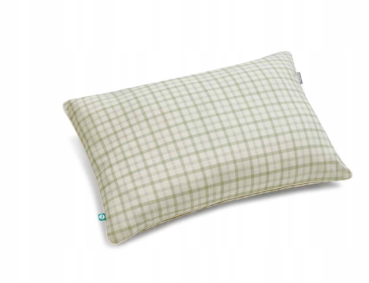 Groen geruit kussensloop 50x60 cm - 100% katoen