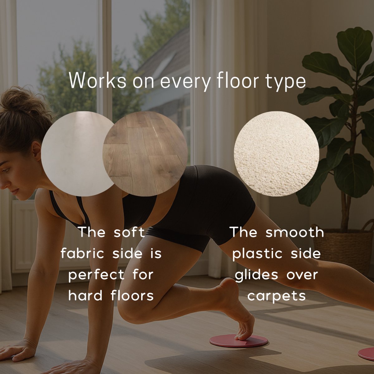 Female Core Sliders Pilates Sliding Discs voor Core Training - afbeelding 3