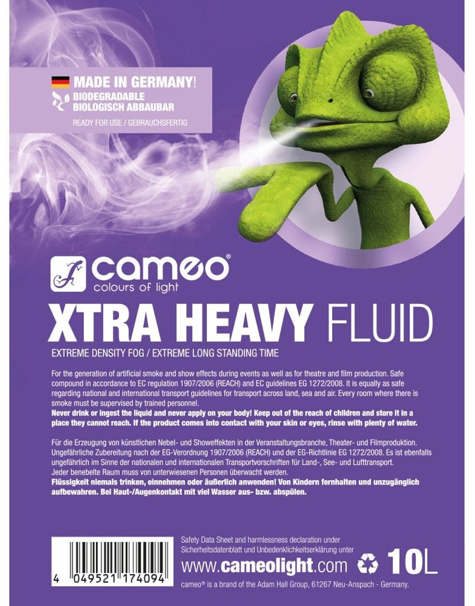 Cameo XTRA HEAVY FLUID 10 L rookvloeistof